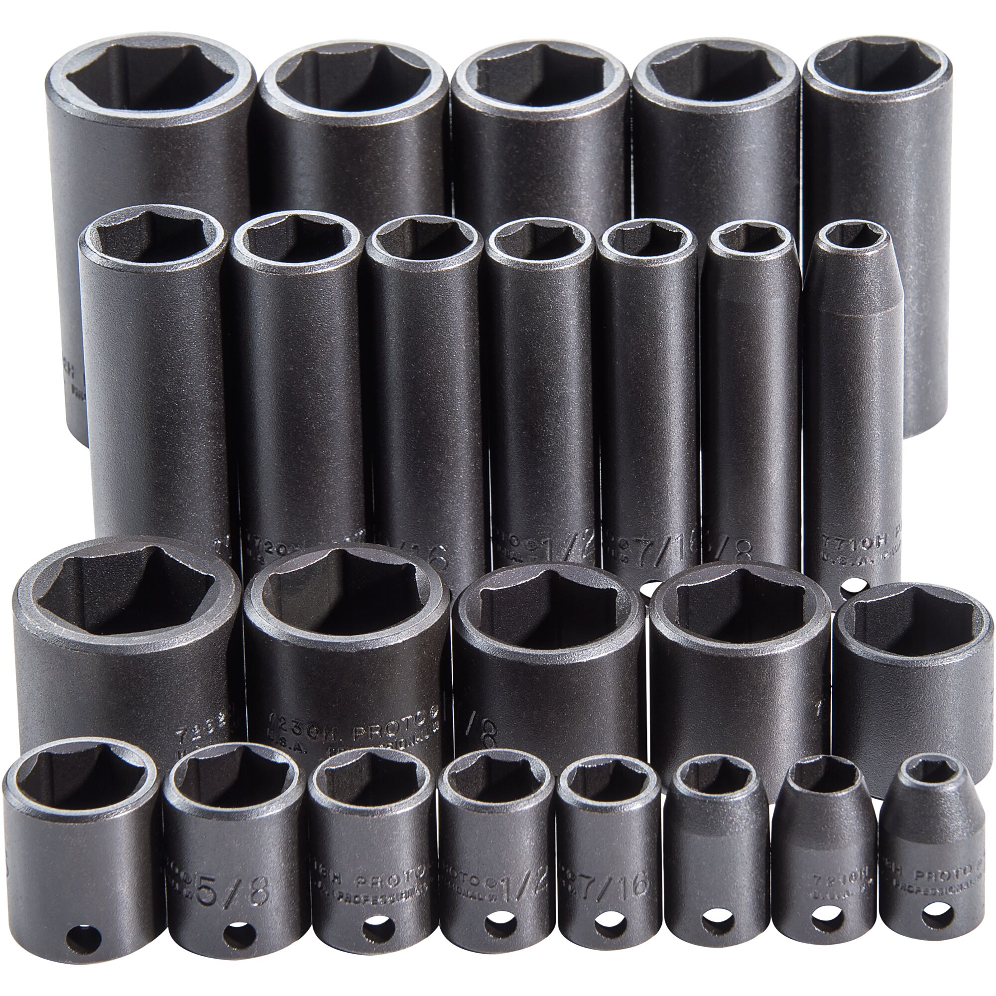 3/8 in. Drive 6-Point Impact Socket Set (25 pc.) | PROTO