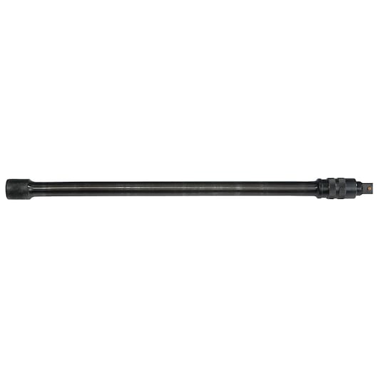 PROTO J7212L long black impact socket extension, photography, shown on white background.