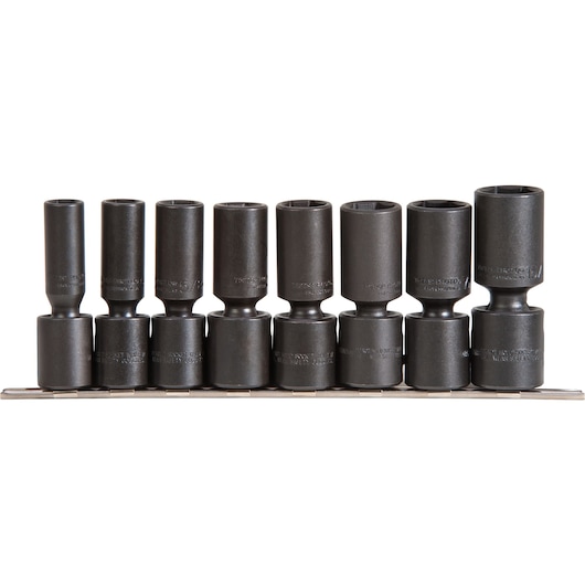 Proto® 1/2" Drive 8 Piece Deep Universal Impact Socket Set - 6 Point