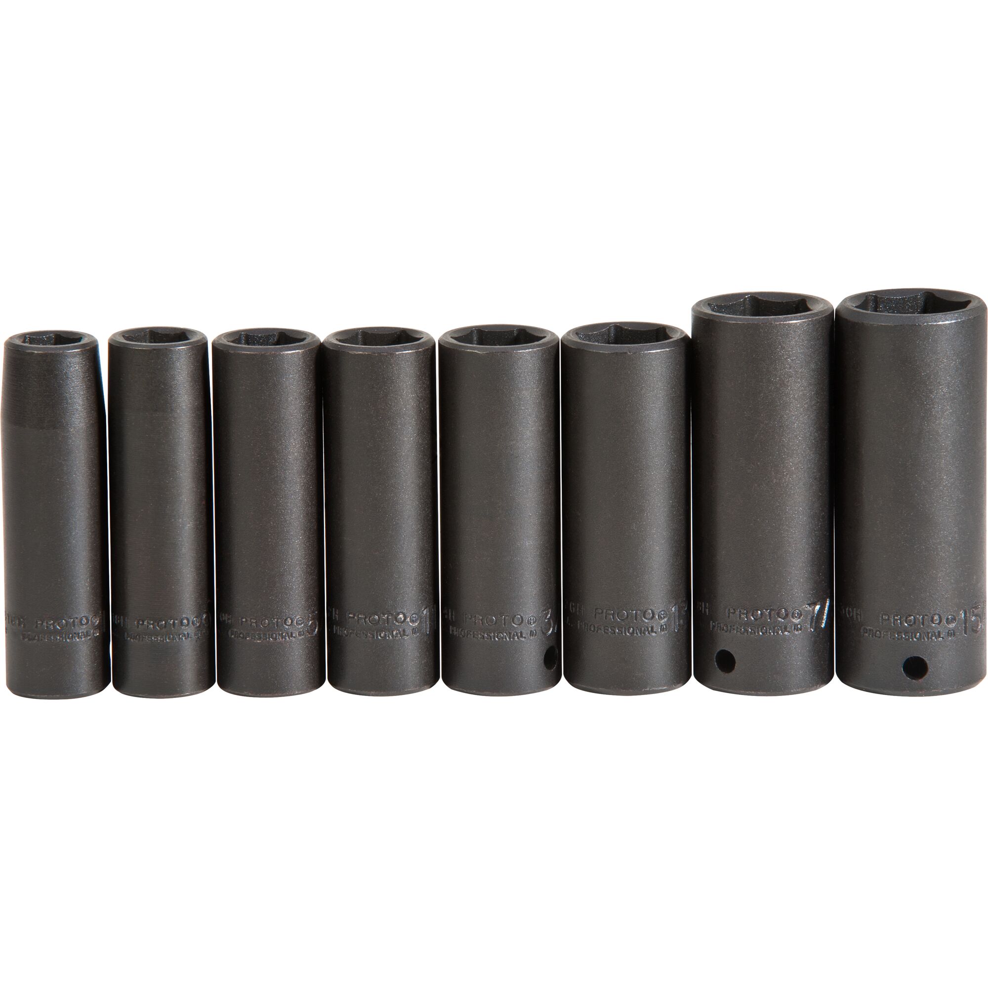 1/2 in. Drive 6-Point Deep Impact Socket Set (8 pc.) | PROTO