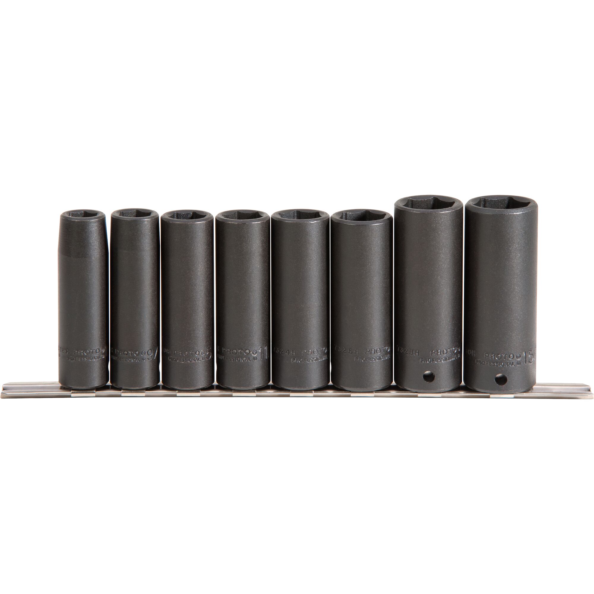 1/2 in. Drive 6-Point Deep Impact Socket Set (8 pc.) | PROTO