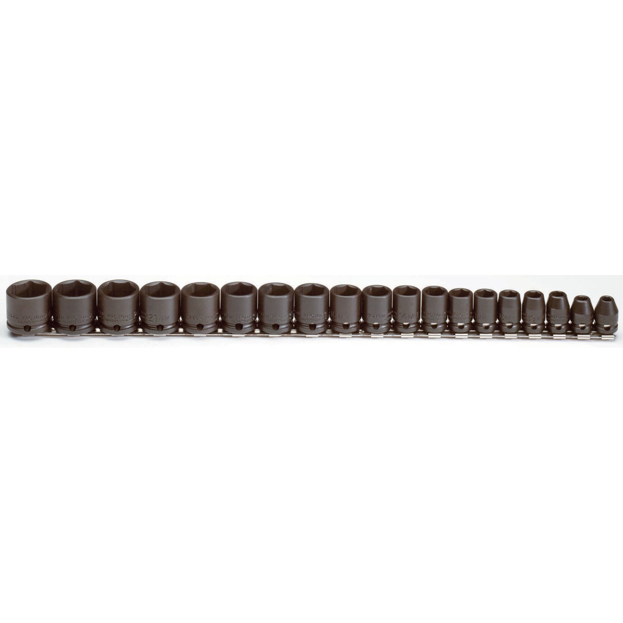 3/8 in. Drive 6-Point Metric Impact Socket Set (19 pc.) | PROTO