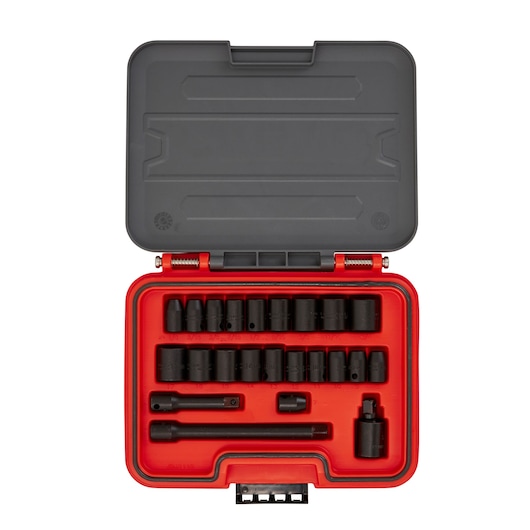 Advanced Storage 3/8 in. Drive SAE/MM & IM Set Container (23 pc.)