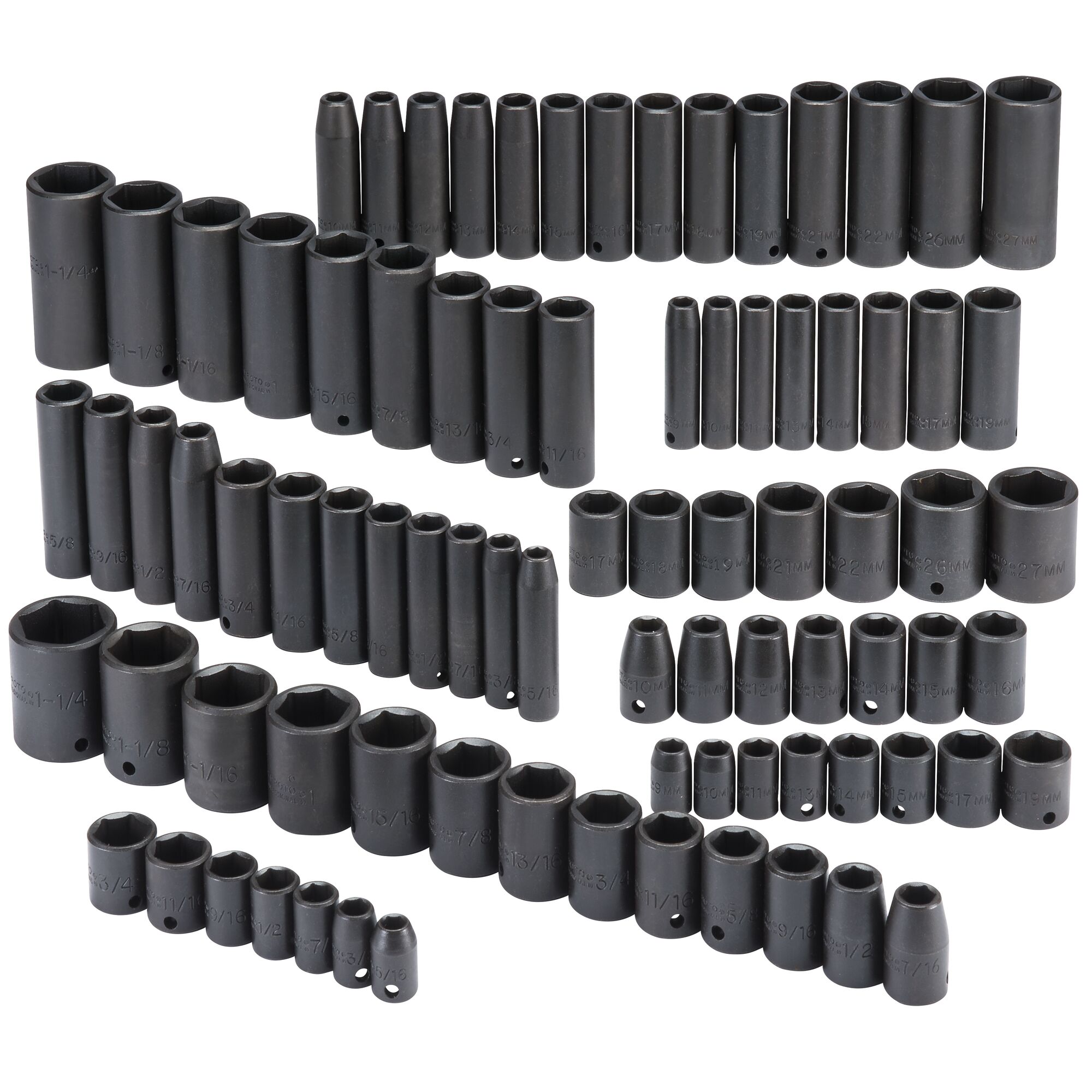 専用ページ　SAEさま 3/8 in. & 1/2 in. Drive 6-Point Impact Socket Set (86 pc.) | PROTO