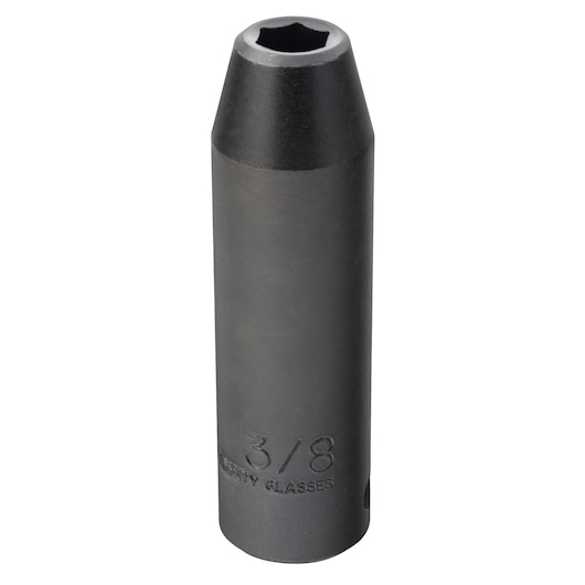PROTO J7312HT deep impact socket, matte black finish, front angle, photography on white background