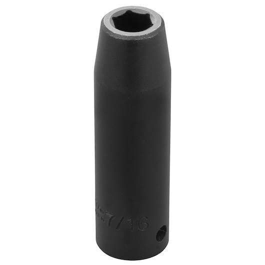 PROTO J7314H black 6-point deep impact socket, cylindrical tool shown on white background, front angle.