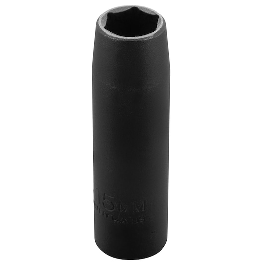PROTO J7315MHT deep impact socket, black, hexagonal opening, upright angle, white background.