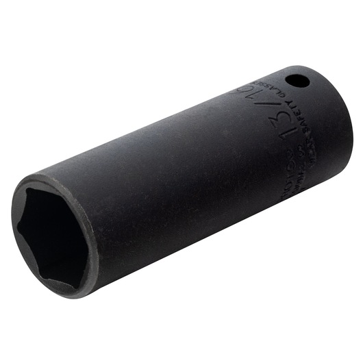 PROTO J7326HT black six-point impact socket photographed at an angle on a white background.