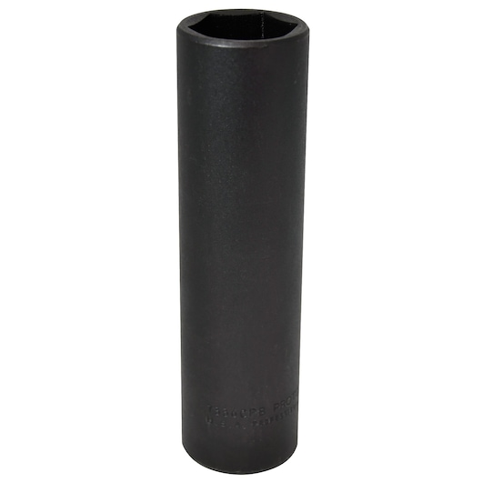 PROTO J7336CPB deep impact socket, black, cylindrical, shown upright on white background.