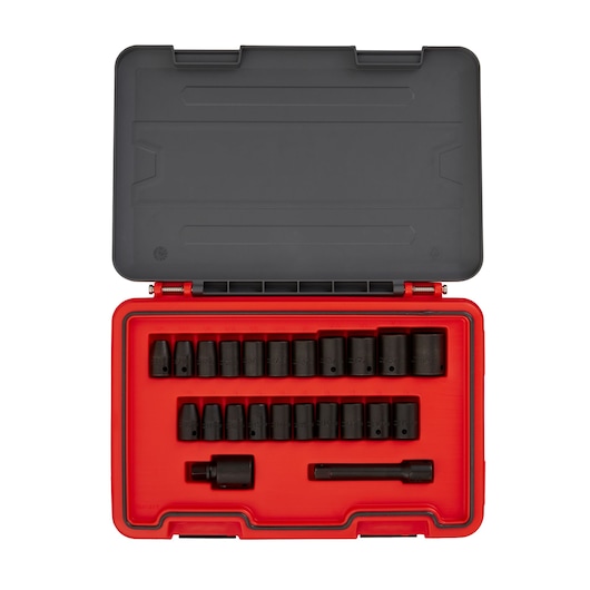 Advanced Storage 1/2 in. Drive SAE/MM & IM Set Container (23 pc.)