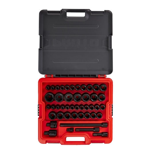Advanced Storage 1 /2 in. Drive SAE/MM & IM Set Container (44 pc.)