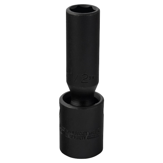 PROTO J75275P black impact socket with deep well design, photographed on white background, tool category.