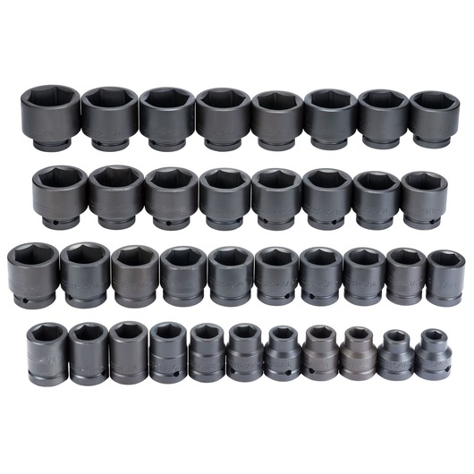 1 in. Drive 6-Point Impact Socket Set (37 pc.)