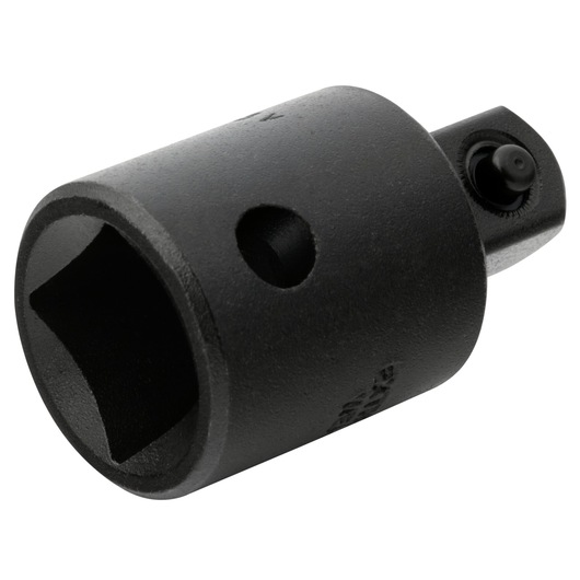 PROTO J7651 black steel impact socket adapter, angled view on white background.