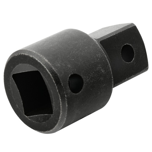PROTO J7656 socket adapter, black steel, product side angle on white background.