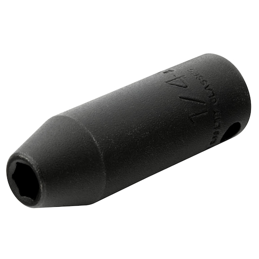 PROTO J7708HT black hex impact socket, angled product photo on white background.