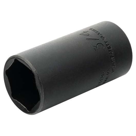 PROTO J7724HT black 3/4 inch hex deep socket, tool category, angled on white background.