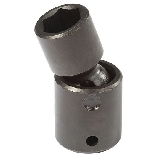 Photo of PROTO J77417MP universal joint socket accessory, dark metal finish, angled on white background.