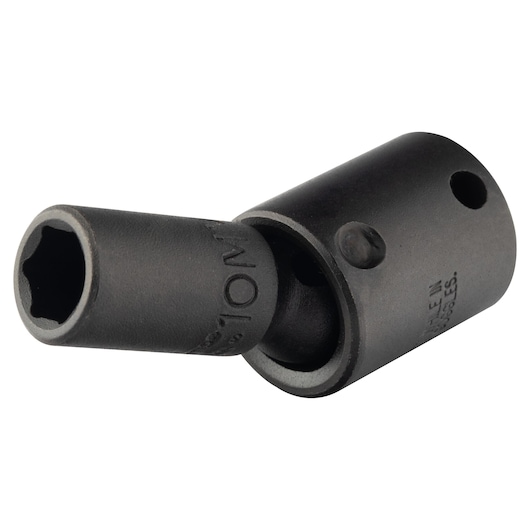 PROTO J78410MP impact universal joint, black steel finish, angled side view on white background.