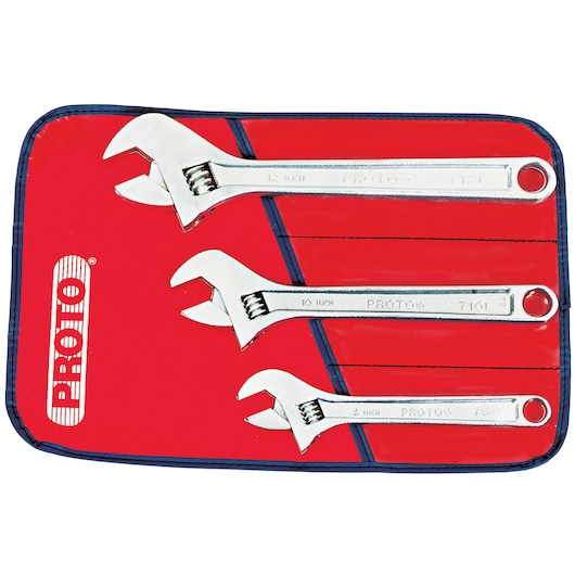 PROTO® CLIK-STOP® Adjustable Wrench Set (3 pc.)
