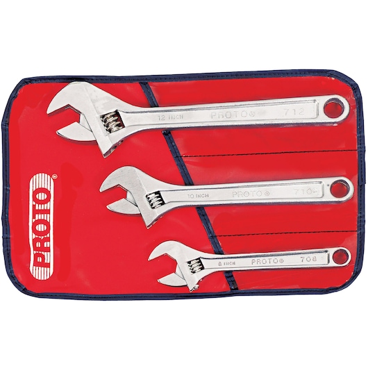 PROTO® Adjustable Wrench Set (3 pc.)