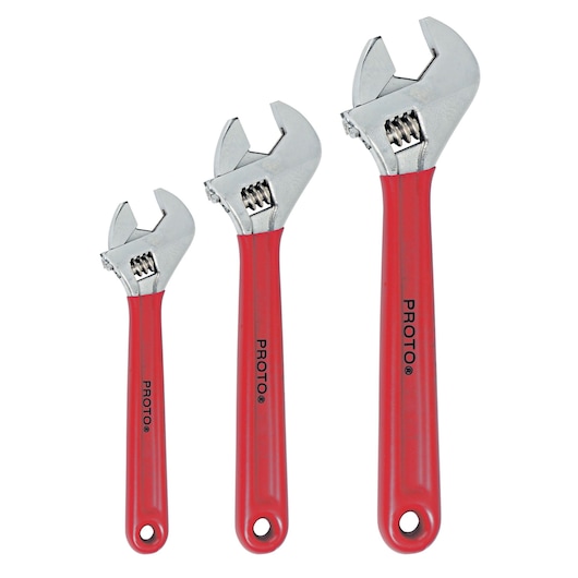 Proto® 3 Piece Cushion Grip Adjustable Wrench Set