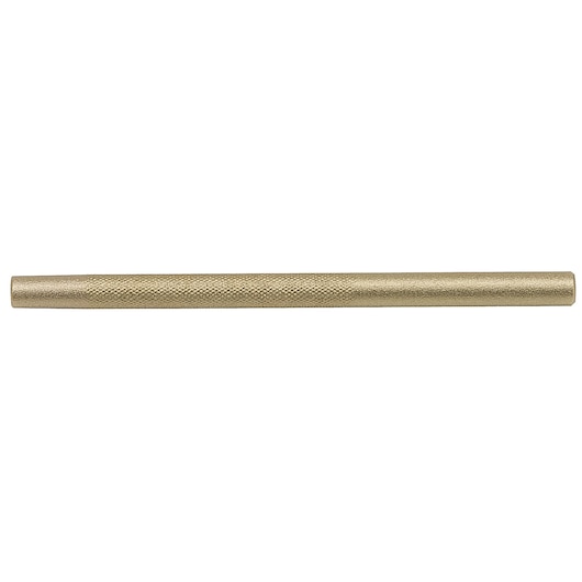 PROTO J9638B brass punch tool with knurled grip, side view on white background