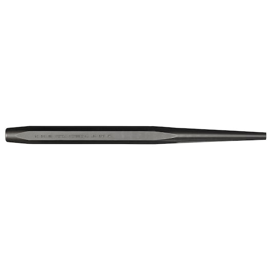 PROTO J965-8S2 black steel taper punch tool, side angle, on white background.