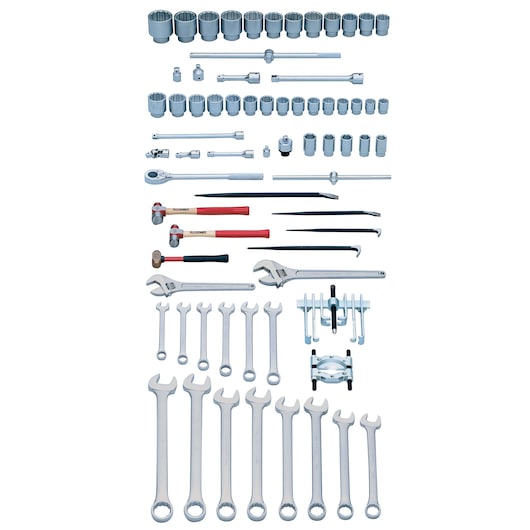 PROTO® Master Heavy Equipment Set With Roller Cabinet J453441-8RD (71 pc.)