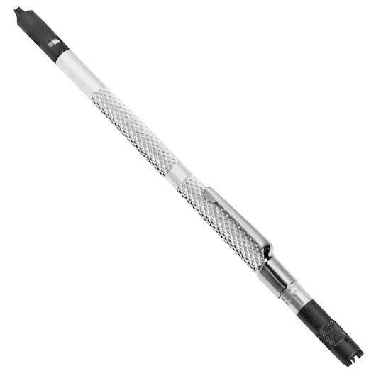 PROTO J9866 steel pocket telescoping magnetic pick-up tool, knurled grip, studio angle on white background.