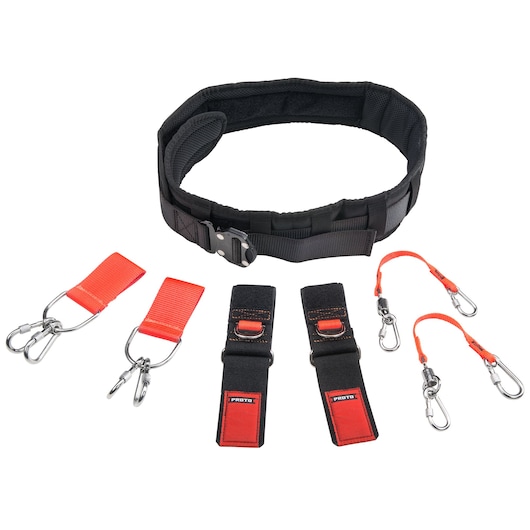 PROTO® Tethering Medium Comfort Belt Set With (2) Belt Adapter (JBELTAD2) and D-Ring Wrist Strap System (2) JWS-DR and (2) JLANWR6LB