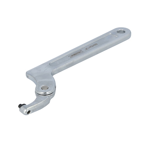 A metal adjustable pin spanner wrench with a long handle and rotating head. The product is branded with 'PROTO' and labeled JC494B.