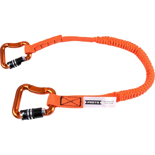 Proto® Elastic Lanyards with Two Carabiners