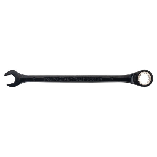 Proto® Black Chrome Metric Combination Non-Reversible Ratcheting Wrenches - Spline