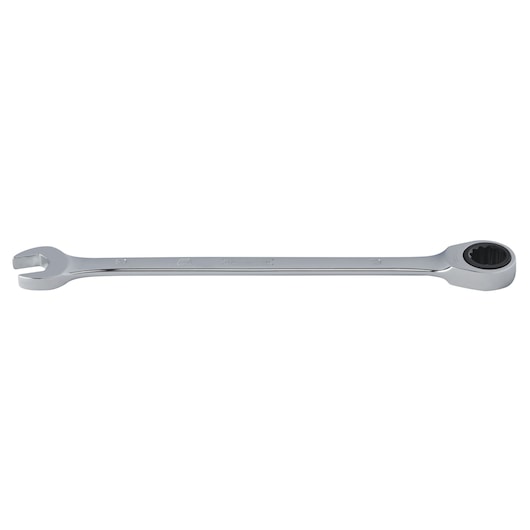 PROTO JSCRM09T chrome combination wrench with open and box end, side view on white background.