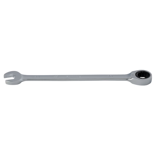 PROTO JSCRM11T combination wrench, chrome finish, photographed from side on white background.
