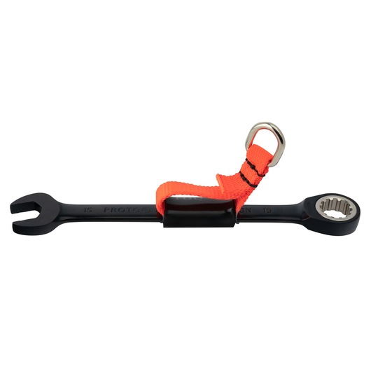 15mm Metric Tethered Non-Reversible Combination Ratcheting Wrench