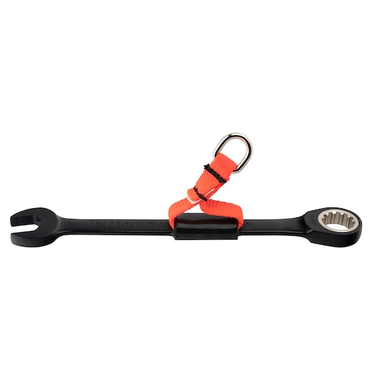17mm Metric Tethered Non-Reversible Combination Ratcheting Wrench