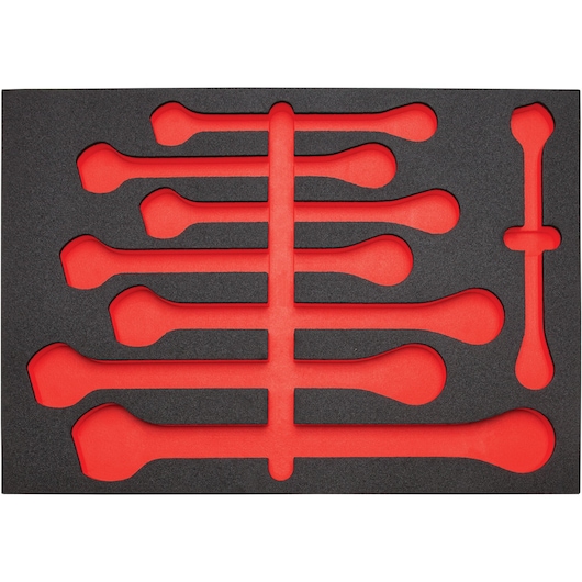 Reversible Ratcheting Combination Wrench Set With Foams (20 pc.)