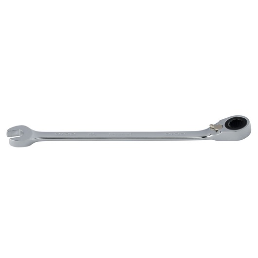PROTO JSCV09T combination ratcheting wrench, chrome finish, product side angle on white background.
