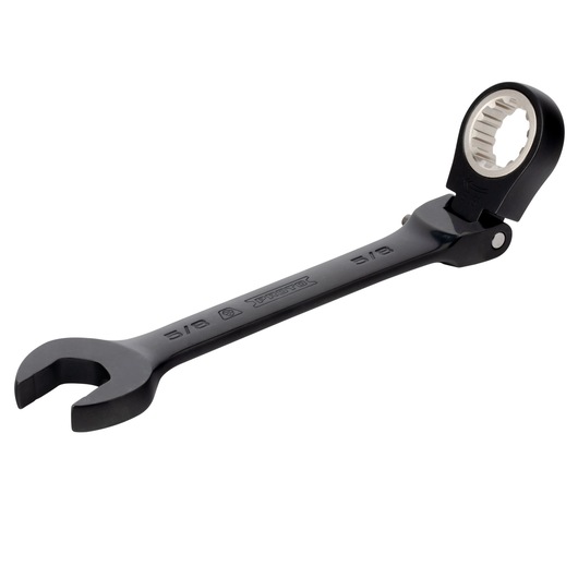 PROTO JSCV20F black ratcheting flex head combination wrench, 5/8 inch size, angled view on white background.
