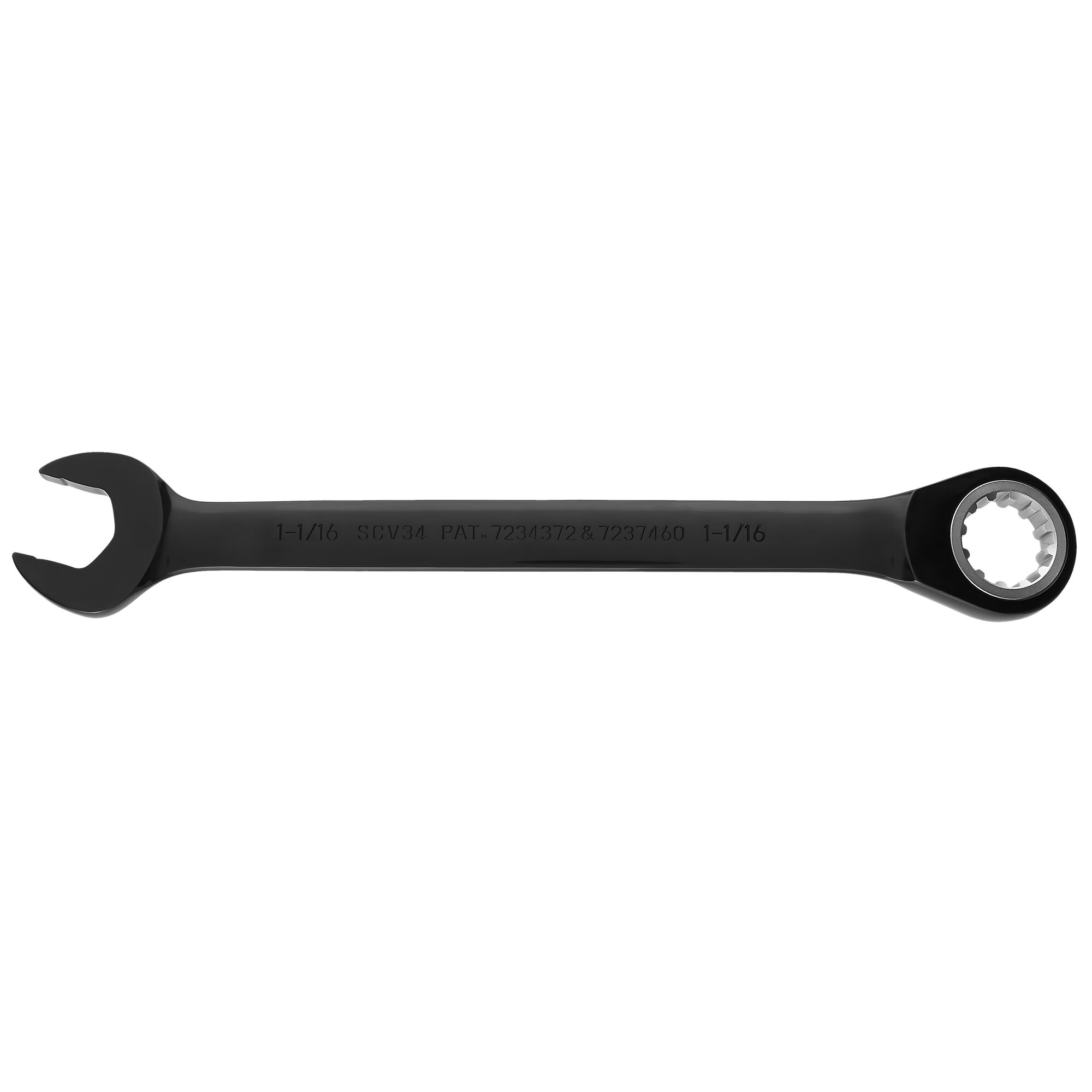 1-1/16 in. Black Chrome Reversible Combination Ratchet Wrench | PROTO