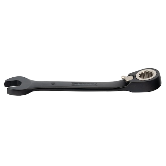 PROTO JSCVM06S black ratcheting combination wrench in side view on white background.