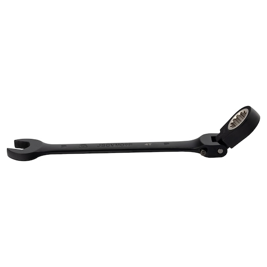 PROTO JSCVM09F ratcheting flex-head combination wrench, black finish, product side view on white background.