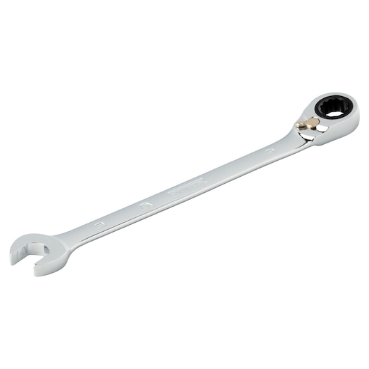 PROTO JSCVM09T chrome ratcheting combination wrench, angled view on white background.