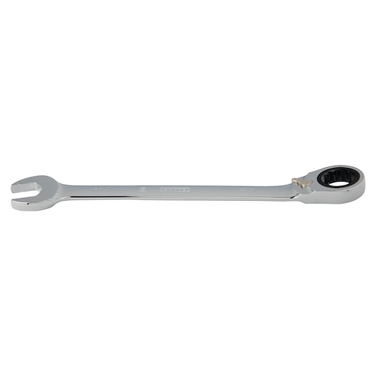 27mm 12-Point Full Polish Reversible Combination Ratchet Wrench