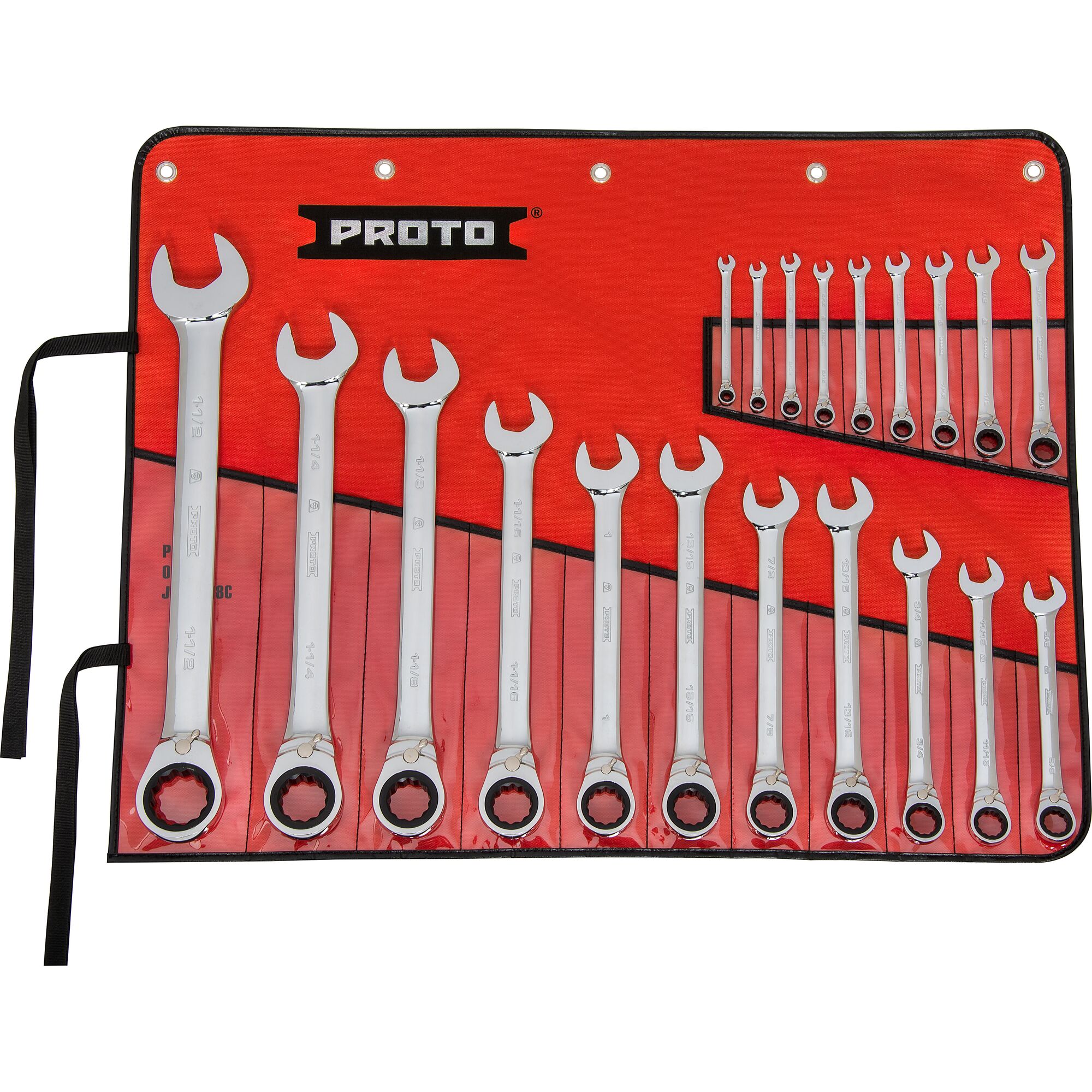 Reversible Ratcheting Combination Wrench Set (20 pc.) | PROTO