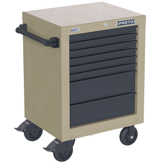 27 IN 8 DRAWER ROLLER DESERT TAN