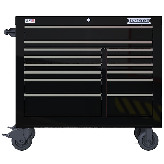 Proto® Velocity 42" 14-Drawer Double Bank Roller Cabinet