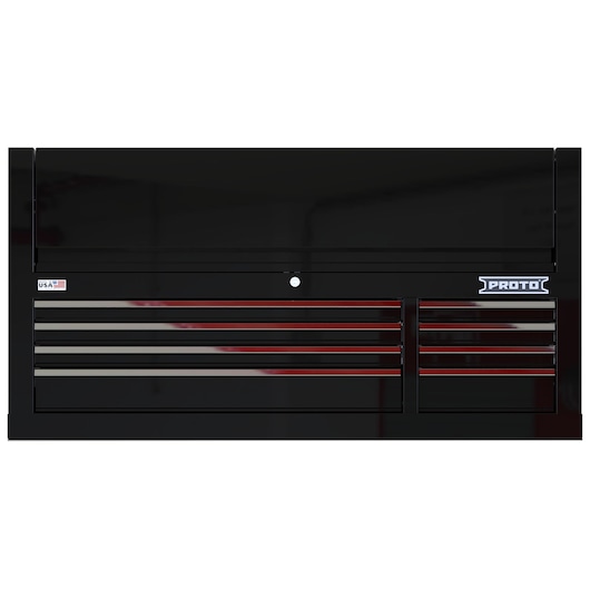 55 8 DRWR TOP BLACK CHROME